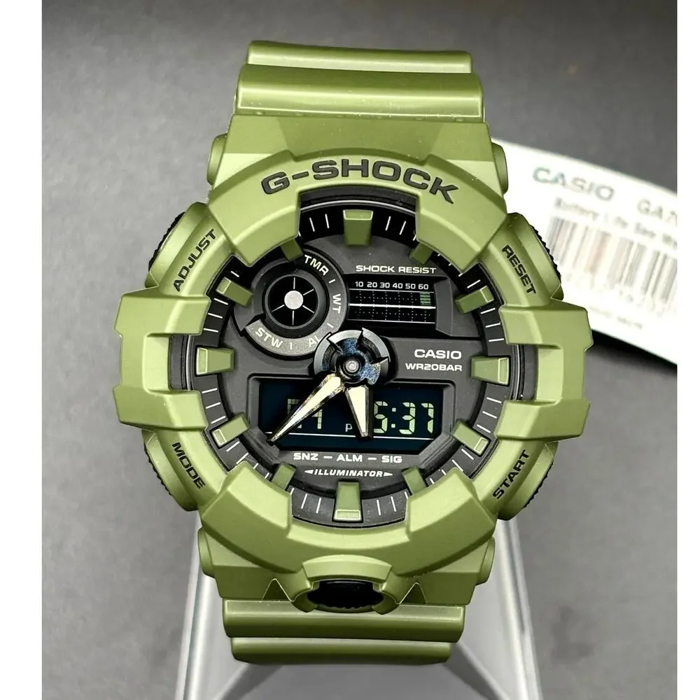 Casio G-Shock GA-700UC-3A Utility Color Olive Green Analog Digital Watch NWT